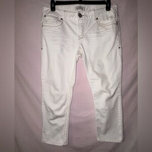 Aeropostale Women's Cream Skinny Jeans